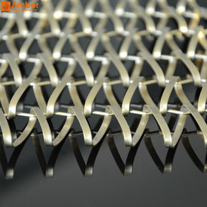 <span class=keywords><strong>Malla</strong></span> Metálica Decorativa de Diseño Personalizado a Precio Económico, Cortina de <span class=keywords><strong>Malla</strong></span> Tejida en Espiral, <span class=keywords><strong>Malla</strong></span> Metálica en Espiral - Product Image 1