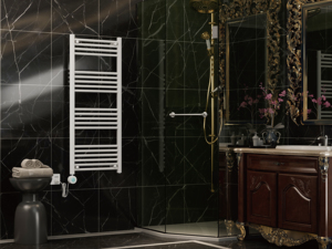AVONFLOW porte-serviettes chauffant salle de bain porte-serviettes avec minuterie sèche-serviettes électrique - Product Image 3