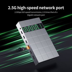 Dual-ended 13 in 1 <b>USB</b>-C Docking Station Adapter Type-c USB3.2 SD/TF Card 140W Charging 3.5mm Audio <b>USB</b> <b>Hub</b> - Product Image 6