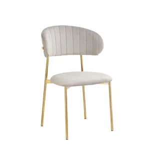 新古典后现代白色皮革艺术餐椅铆接高背实木餐椅
