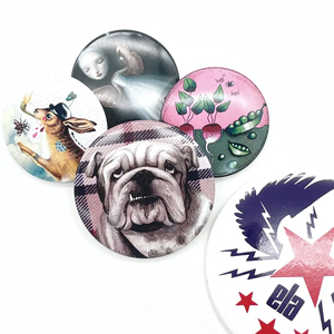 Insignia de botón de Metal decorativa de personalización profesional Insignia de insignias de forma redonda - Product Image 2