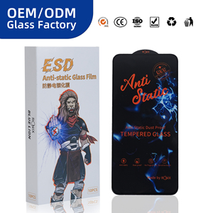 ฟิล์มกระจกนิรภัยป้องกันไฟฟ้าสถิตย์ 2.5D สำหรับ iPhone 18 17 16 Pro Max ความหนา 0.4 มม. กระจก HA ขอบขาวศูนย์ ใสแบบคริสตัล HD - Product Image 1
