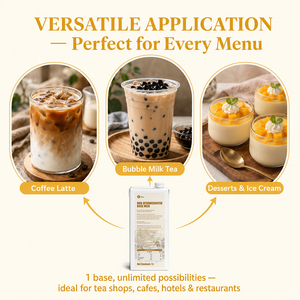 Leche Base Profesional Sin Hidrogenación de 1L, 0 Grasas Trans, para Té <span class=keywords><strong>Boba</strong></span>, Cafeterías, Crema Láctea al por Mayor, Ingrediente para Bebidas - Product Image 3