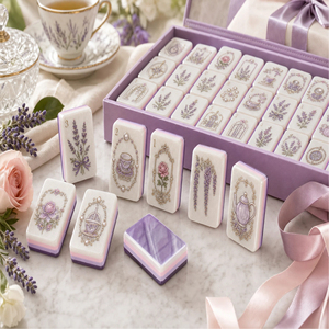 Juego de Mahjong Americano de 160 Piezas, Moderno, Portátil, Acrílico Grabado, con Etiqueta Privada Personalizada - Product Image 6