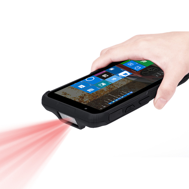 6 Inch High Precision Handheld Pda 2D Wireless Bar Code Wifi Holder Industrial Windows Data Collector Industrial Mobile Phone