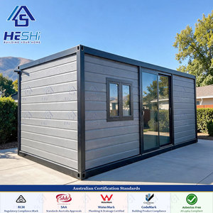 บ้านคอนเทนเนอร์สำเร็จรูปแบบขยายได้มาตรฐาน AU ขนาด 40 ฟุต 20 ฟุต 1 2 3 4 5 ห้องนอน ห้องน้ำพับได้ บ้านเคลื่อนที่ - Product Image 1