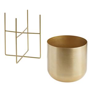 Soporte de planta de hierro de Metal dorado para plantas de interior Uso doméstico múltiple Precio de fábrica Maceta de flores para interiores Aplicación de jardín - Product Image 5