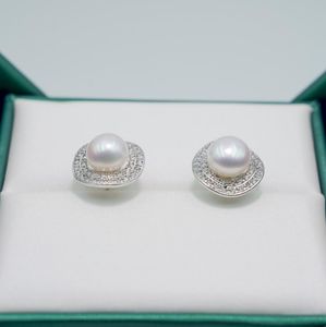 Unique Vintage Teardrop gros pur <span class=keywords><strong>arbre</strong></span> authentique <span class=keywords><strong>fleur</strong></span> haute Non perle cluster boucles d'oreilles - Product Image 3