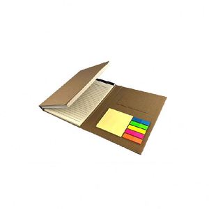 Eco-friendly Kraft Paper <b>Notebook</b> <b>Set</b> Wholesale Leather Combination Sticky Notes Memo Pad Factory Price Promotion Multipurpose - Product Image 3