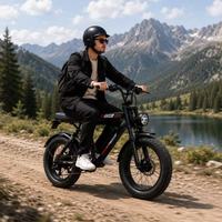 Vélo électrique pliable 20 pouces à pneus larges 48V tout-terrain neige plage montagne avec assistance au pédalage Ebike pour trajets urbains Vente en gros