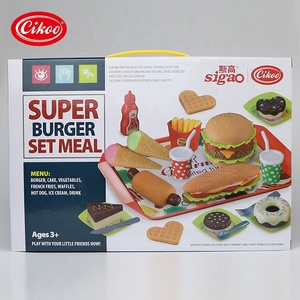 Hot bán 49 cái chơi thực phẩm <span class=keywords><strong>Set</strong></span> nhựa thực tế đồ chơi nhà bếp cho trẻ em mầm non cho Amazon bán buôn - Product Image 6