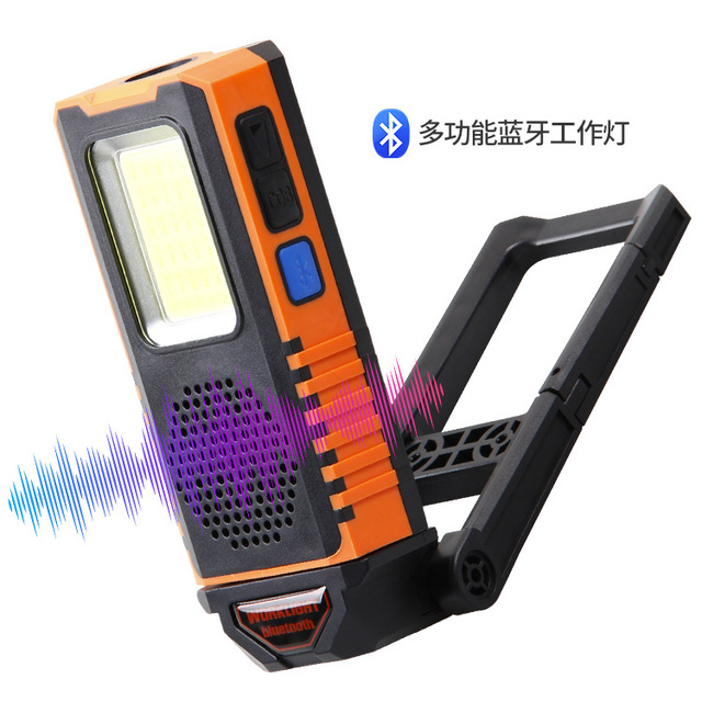 Cob Working Light Rechargeable Battery USB Charging Magnetic Base Red White Light Portable Emergency Lamp