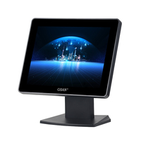 Terminal Todo en Uno con Pantalla LED HD de 10.4 Pulgadas, Monitor Táctil Capacitivo Negro para Punto de Venta, Gran Venta