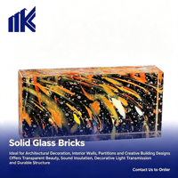 Briques de verre givré creuses et étanches personnalisables en plusieurs couleurs pour la conception de blanchisseries industrielles modernes, briques de verre 50 mm