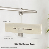 Vente Flash : Housses de Cintres Antidérapantes Personnalisées en Tissu Polyester Écologique pour Magasins de Vêtements et Hôtels – Design Minimaliste, Logo Gratuit