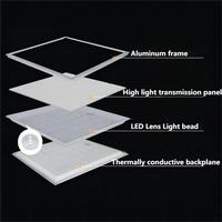Éclairage commercial 60x60 62x62 3000-6500k CCT panneaux de plafond plats sélectionnables lampe panneau LED rétro-éclairé