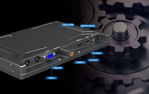 लिलिपुट FA1016/सी/टी 10.1 "FHD HDMI के कैपेसिटिव समर्थन 10-बिंदु टच स्क्रीन वीजीए कंप्यूटर मॉनीटर - Product Image 5