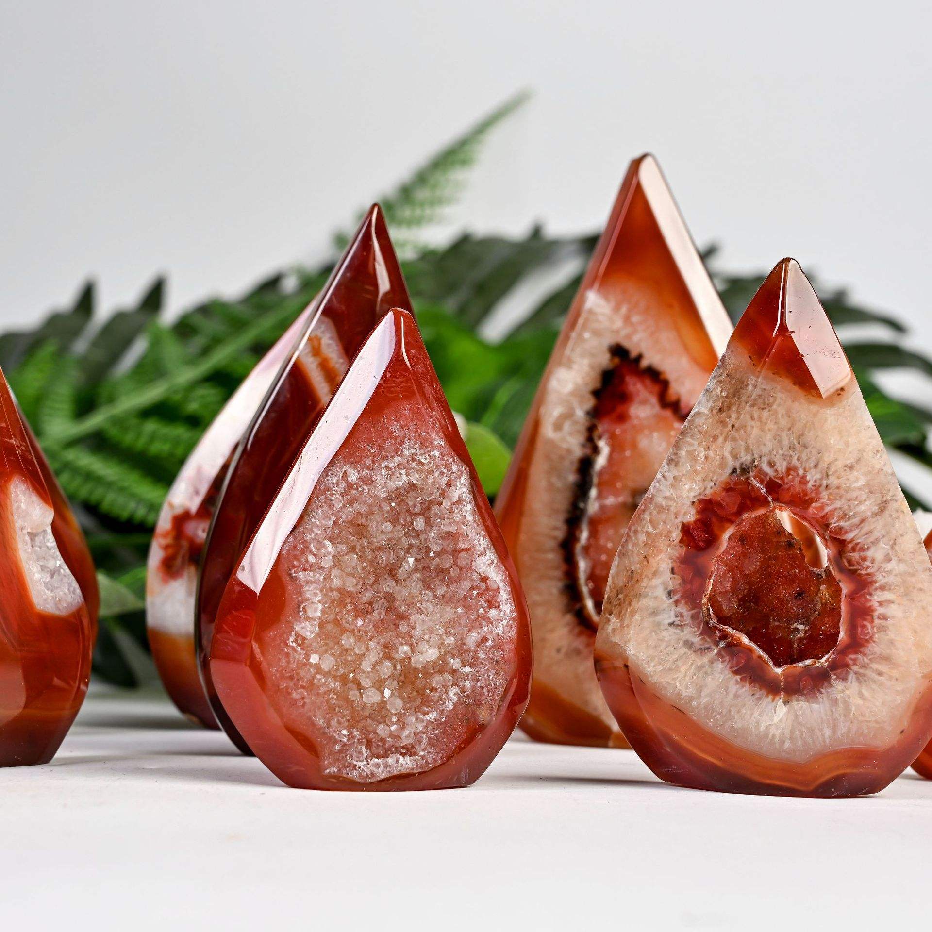 Goutte d'agate rouge