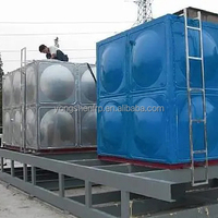 Réservoir de stockage d'eau industriel en acier inoxydable SS304 avec pompe, pour lutte contre les incendies, capacité personnalisable, vente en gros d'usine