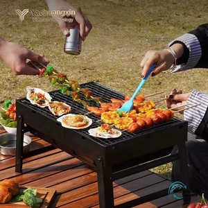 Barbecue portable d'extérieur, barbecue pliable, petit barbecue à charbon de bois portatif pour la maison - Product Image 4