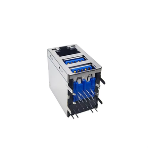 <span class=keywords><strong>USB</strong></span> <span class=keywords><strong>3.0</strong></span> kép <span class=keywords><strong>USB</strong></span> PA66 Bộ lọc Tab-up biến áp Jack Gigabit ổ cắm với bộ lọc USB3.0 RJ45 kết nối mạng Ethernet - Product Image 6
