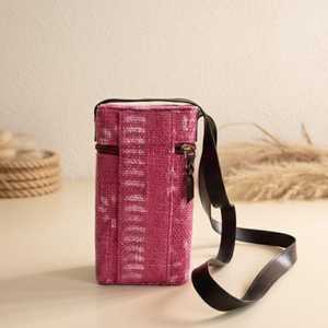 Boho Box Sling Bag Hand Block Print Crossbody Purse Quilted Phone Bag for Women Wholesale Manufacturer India - Product Image 4
