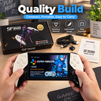 Console de jeu portable SF3500, écran IPS HD de 5 pouces, jeux rétro, double joystick, rechargeable, portable, pour enfants, adolescents, adultes, mise en miroir sur TV