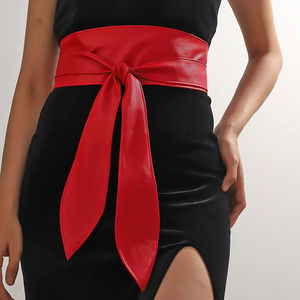Mode cadeau de noël larges ceintures en cuir pour femmes mode <span class=keywords><strong>ceinture</strong></span> noire pour robe <span class=keywords><strong>Obi</strong></span> <span class=keywords><strong>ceinture</strong></span> - Product Image 2