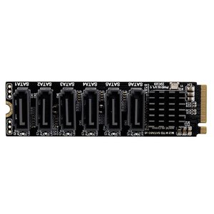 PH516-V1.1 Pcie Riser Nvme M.2 to 6 Adapter <b>Hard</b> <b>Drive</b> Extended PCIE for Desktop Computer M2 to Sata - Product Image 5