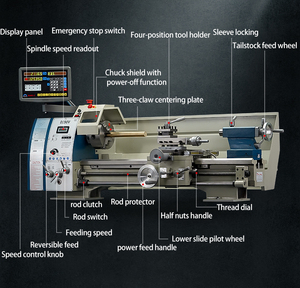 D290V Tiêu Chuẩn Mỹ Đa Chức Năng Benchtop Độ Chính Xác Cao 3 Trong 1 Máy Tiện Kim Loại Mini Máy Khoan Và Máy Phay - Product Image 6