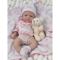 Poupée Bébé Fille en Silicone Corps Entier de 12 Pouces, Micro Prématurée, Modèle Alisa, Réaliste, Reborn, Surprise, Anti-Stress, Modifiable pour Enfants
