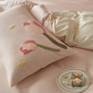 Juego de 11 Piezas de Ropa de Cama de Algodón de Fibra Larga para Otoño e Invierno, Totalmente Cepillado, Relleno de Lana Pura, Funda de Edredón y Sábanas de Calidad - Product Image 4