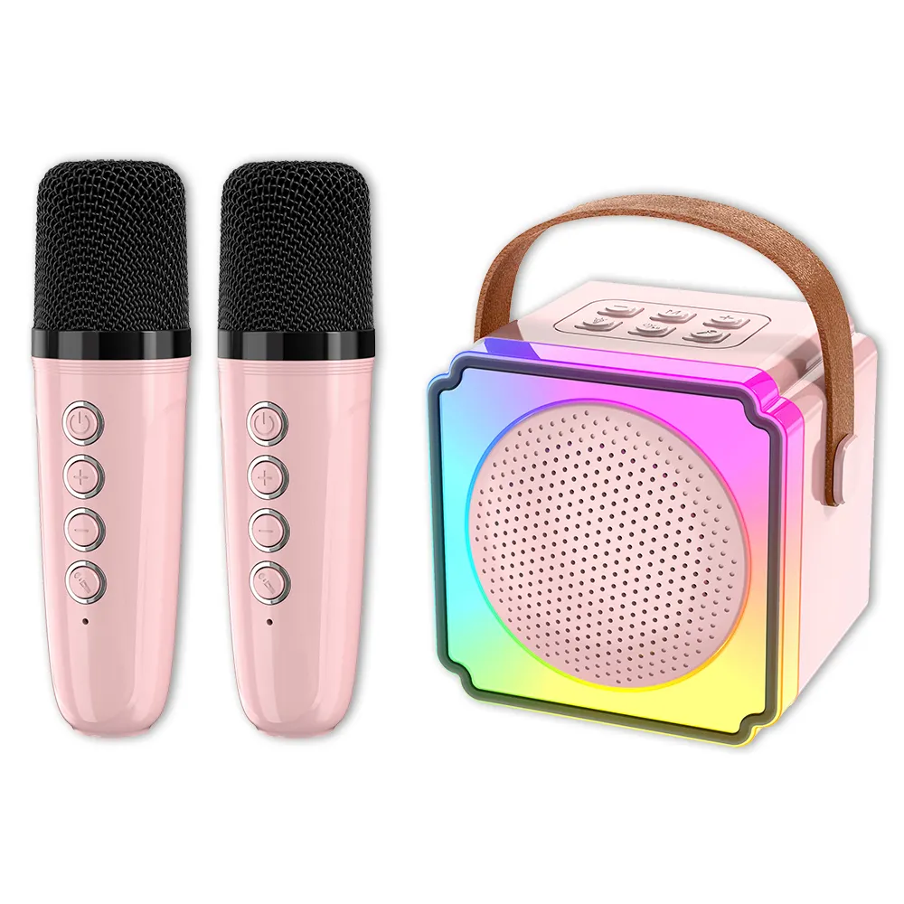 Tiện ích mới 2024 xách tay Mini Music BOX Máy karaoke mic Micro không dây loa Quà Tặng mới lạ