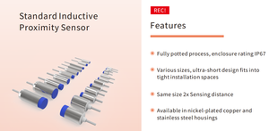 Auz tiêu chuẩn-loại không tuôn ra M30 Phạm vi cảm biến 40mm NPN PNP không có NC đầu ra Cảm biến tiệm cận cảm ứng - Product Image 5