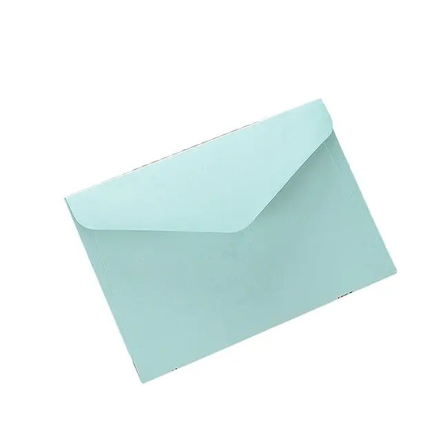사용자 정의 로고 인쇄 이중 접착 종이 봉투 간단한 스타일 디자인 선물 절묘한 봉투