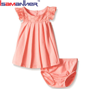 Summer clothes for baby girls, set of 2 pieces, <strong>blouse</strong>, dress design for newborn - Product Image 1