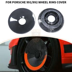 Enjoliveurs de roue en fibre de carbone polie de 16 pouces à fixation par boulons CSS pour 991/992 pour RS - Product Image 2