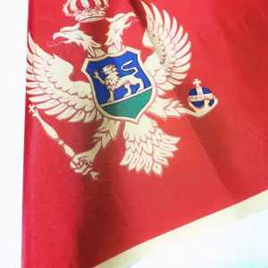 Montenegro Flagge jeder Größe Polyester gedruckt Land National flaggen von Montenegro