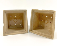 Pâte de carton moulée écologique, biodégradable, compostable et recyclable, pressée à sec, pour l'agriculture, l'hydroponie, l'horticulture et la maison