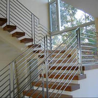 YL METAL Grossiste Balustrade Moderne en Acier Inoxydable pour Balcon et Escalier, Poteau de Garde-Corps en Verre, Finition Satinée/Polie, Tube Carré/Rond