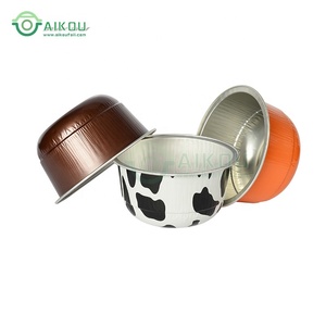 150ml muffin <span class=keywords><strong>silicone</strong></span> mini fromage feuille d'aluminium tasse à gâteau rond jetable ustensiles de cuisson - Product Image 2