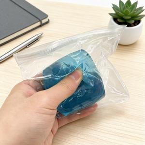 Giocattolo Antistress Trasparente a Forma di Cubetto di Ghiaccio Blu, Morbido e Fresco, in TPR, Decorazione da Scrivania, per Tutte le <span class=keywords><strong>Età</strong></span> - Product Image 4
