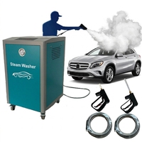 Équipement de lavage de voiture à vapeur haute performance et haute température SW-9A, nettoyeur vapeur 8 bars avec grand réservoir d'eau de 20 L