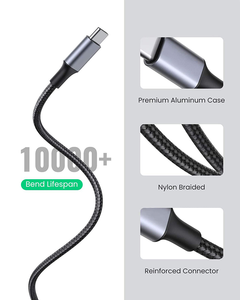 Cable USB Tipo C de Nailon Trenzado de 1M y 65W, Cable de Carga Rápida y Transferencia de Datos para Teléfonos Móviles 17, 16, 15 Pro Max y Portátiles - Product Image 2