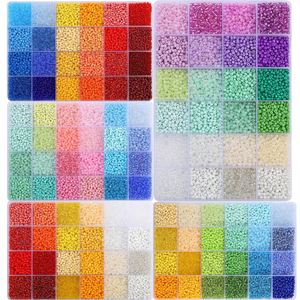 Juego de Cuentas de Arroz Pequeñas de 24 Cuadrados de Yiwu, Caja de Cuentas de Vidrio de 3 Colores, Accesorios para Hacer Pulseras y Collares Hechos a Mano - Product Image 6