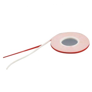 Adesivo a doppia faccia in schiuma bianca con pellicola rossa, adesivo espanso fisso ispessimento ad alta viscosità - Product Image 5