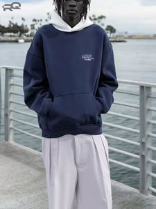 Sudadera con Capucha Essentials para Hombre, Corte Holgado, Felpa Gruesa, 100% Algodón, Calidad Premium, Cómoda, Diseño Sólido, Invierno - Product Image 2