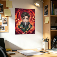 Offre Spéciale : Affiches Lenticulaires 3D Anime Japonais de Luxe en Plastique à Effet de Mouvement pour Décoration Murale