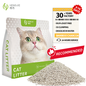 헝지에 OEM 가성비 좋은 물에 녹는 벤토나이트 고양이 모래 라인 ISO9001 인증 저분진 99% 무분진 추가 냄새 제거 - Product Image 1