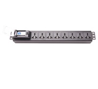Armoire de données 8 voies pdu à montage horizontal pdu armoire de 19 pouces pdu avec prises de type universel